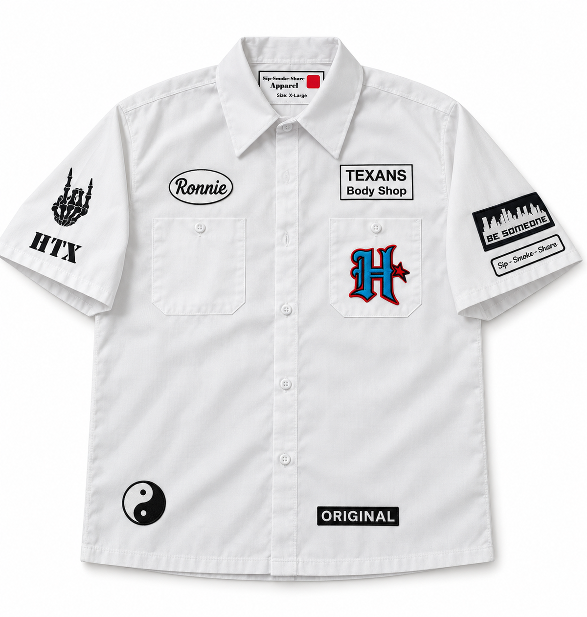 Rep Your Team- Texans - 713 Black Imprint w/ Patches